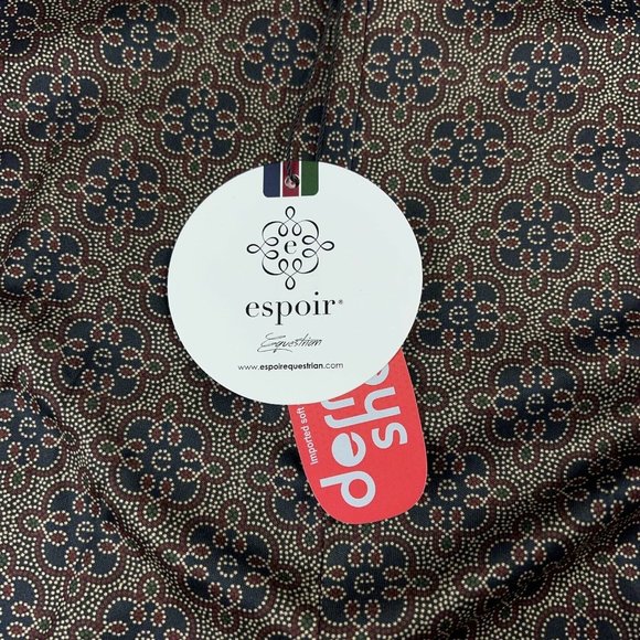 Espoir Equestrian Womens Mosiac Dark Everyday Quarter Zip Riding Shirt L New - Picture 5 of 12